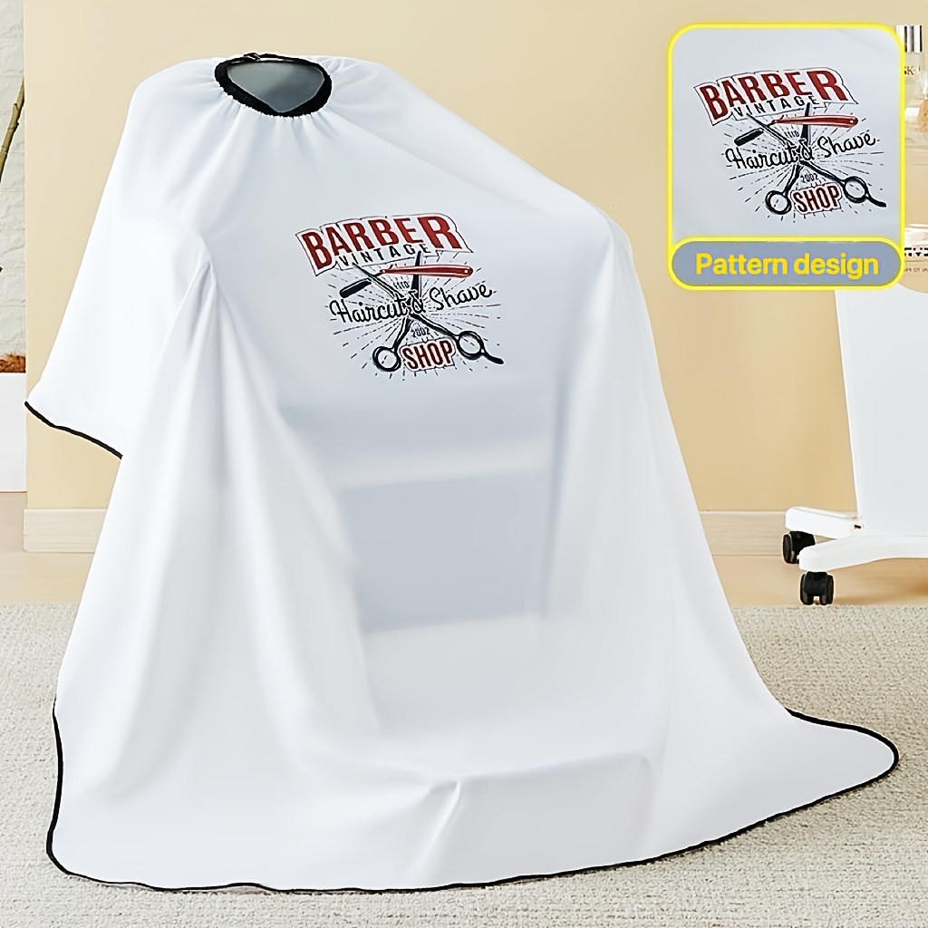 

1pc Salon Barber Cape - Professional Polyester Haircut Apron With Adjustable Snap Closure And Anti-static Design For Hairdressers