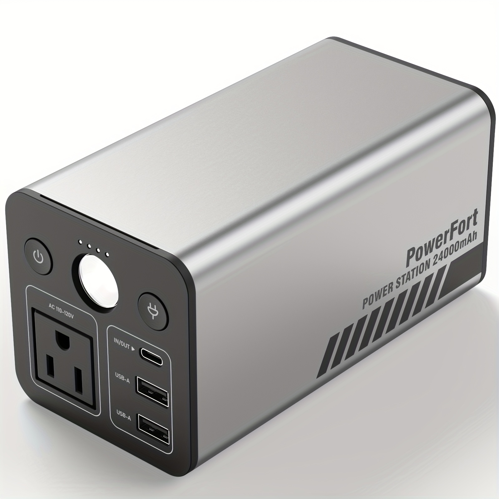 TEMU 100w Mobile Energy , 88.8wh Large Battery, 110v Output, +1pd, For Camping, Home, Office & Outdoor Activities, Abs/metal Build, Camping | Stylish Power | Lightweight , Pd 35w Charging