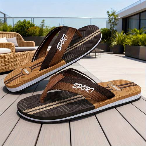 herren-flip-flops für drinnen, badezimmer, sommer, leicht, rutschfest, strandmode, atmungsaktiv, freizeit, herren-strandpantoletten, sommer, outdoor-strandsandalen, neues hochwertiges modedesign