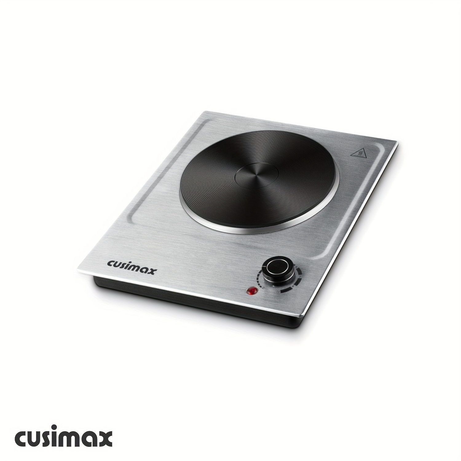 

Cusimax 1500w Electric Hot Plate For Cooking, Portable Countertop Burner, Easy To Clean, 11 Power Levels, Works With All Types Of Cookware, Stainlee Steel, Silvery