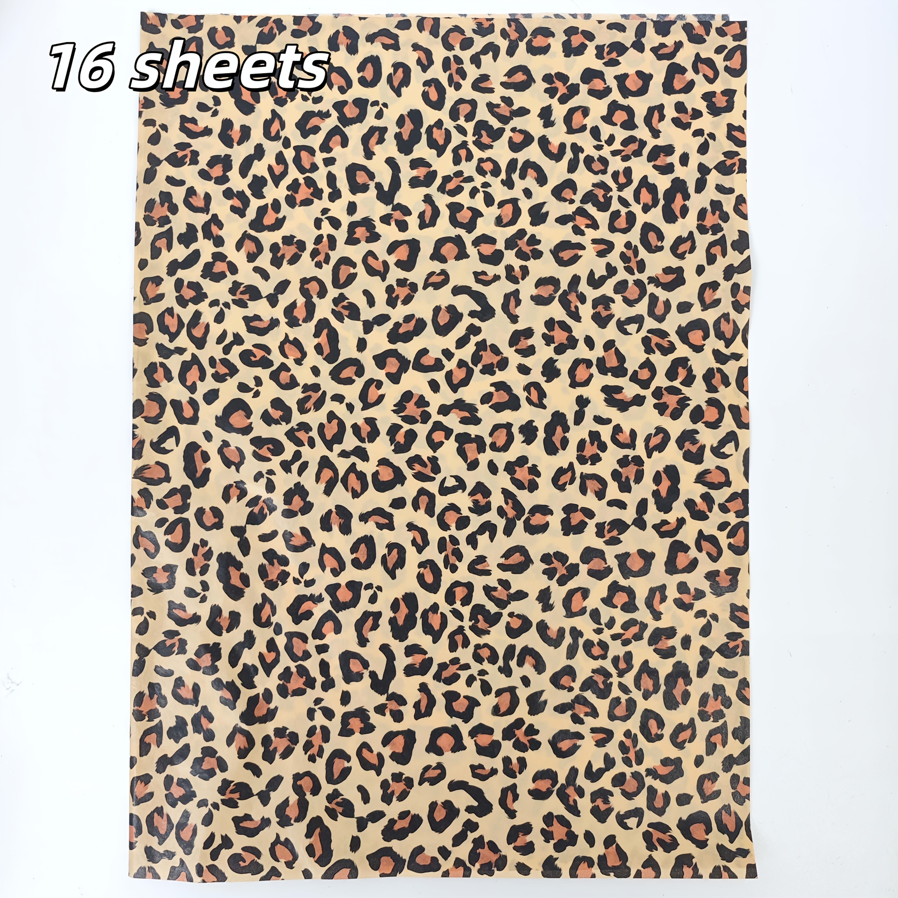 TEMU Klassisches Leopardenmuster, weiches und leichtes Geschenkpapier, 50 x 35 cm (19,69 x 13,78 Zoll), geeignet für Hochzeitsgeschenke,