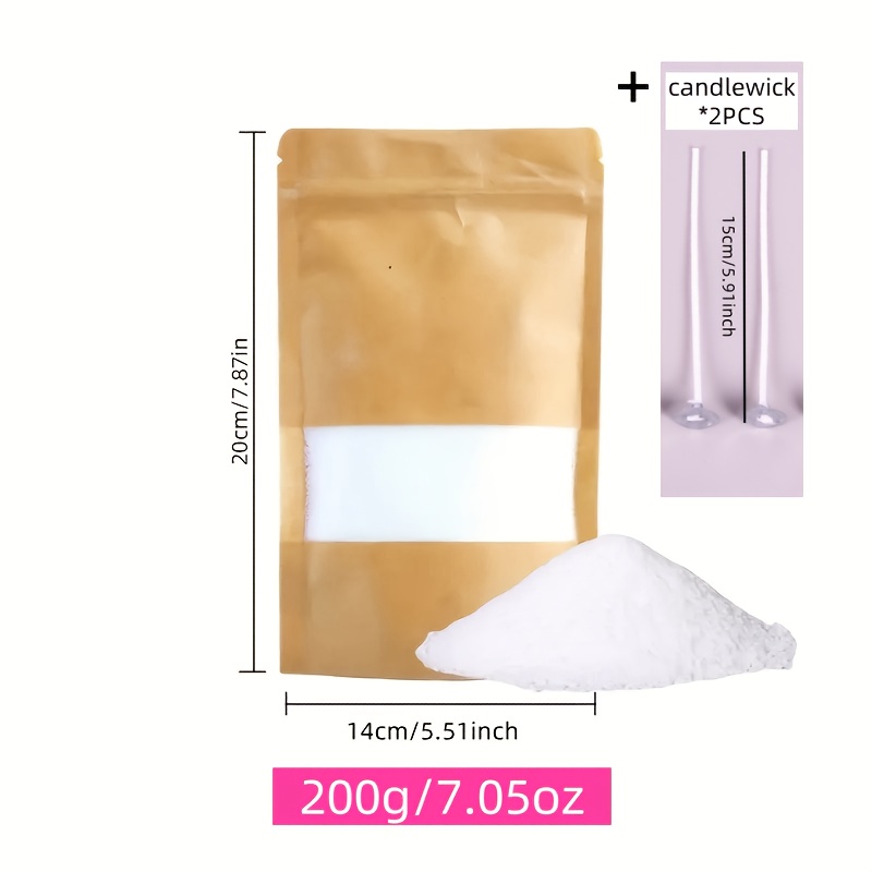 Image of 100g/200g/500g Wax (2 Candle Cores Per Pack), , Sand Wax, Pearl Candle, Wax , Diy Candle Making Supplies, Suitable For Making Diy Candles, Cup Wax, Candle Making, Home Decoration, Weddings, Parties
