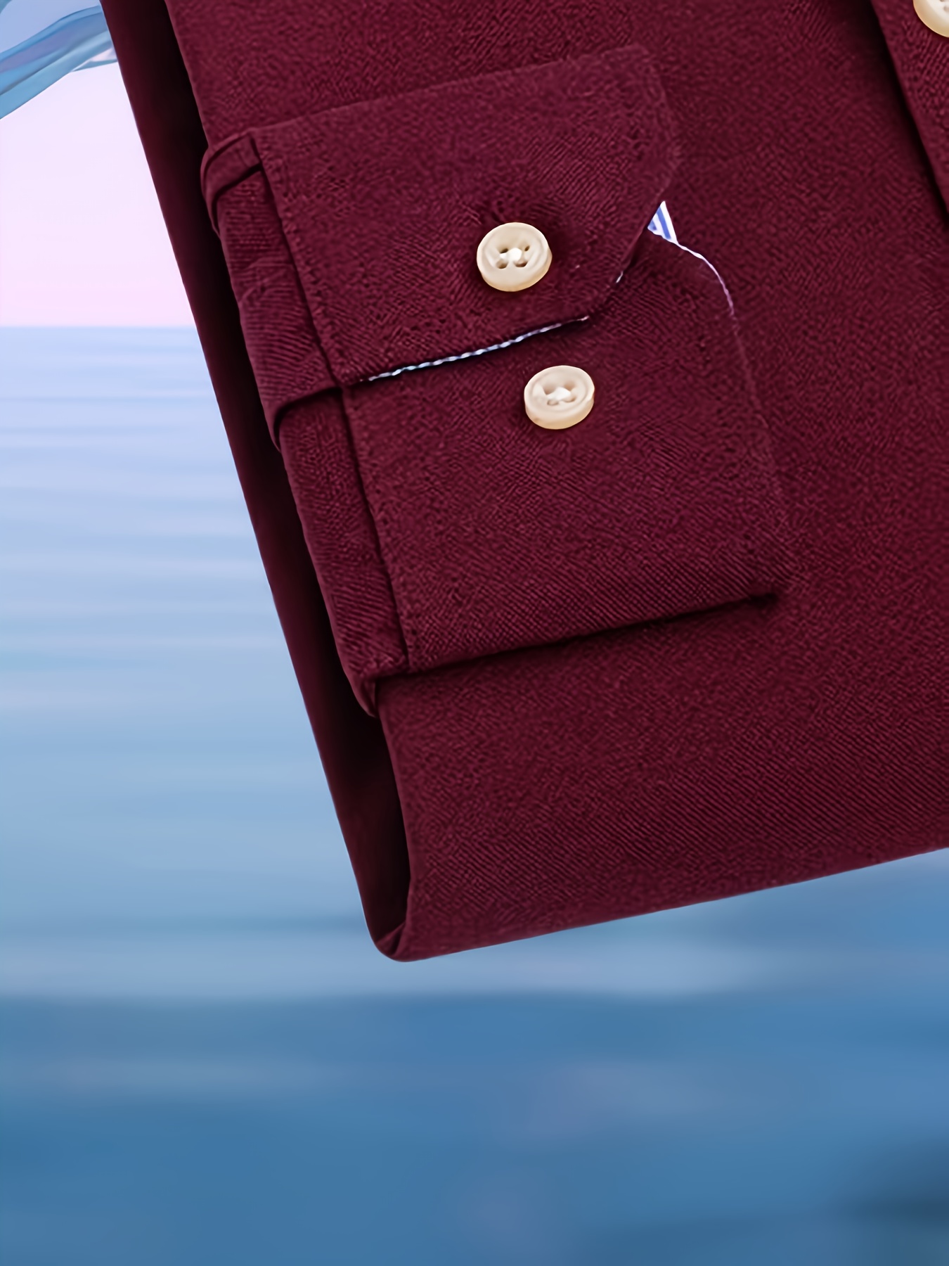 قميص رجالي عصري كاجوال بأكمام طويلة من قماش أكسفورد | مطرز، بأزرار، مناسب للعطلات وعصرية، متوفر بألوان متعددة