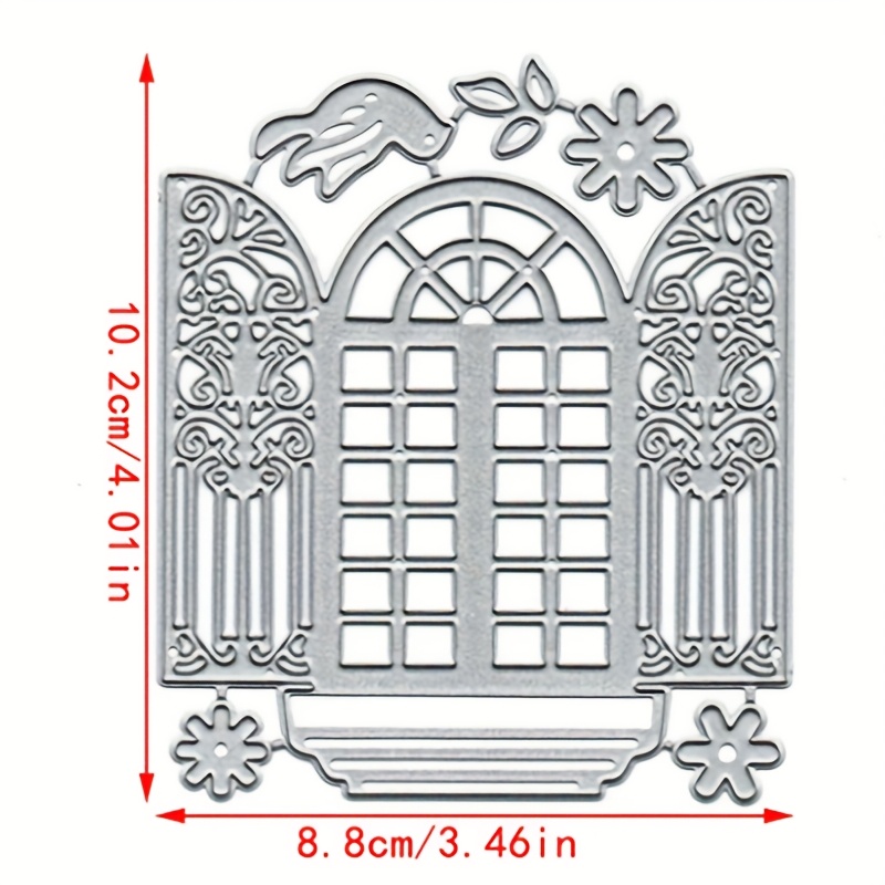 Windows Metal Cutting Die Decorative Scrapbooking Craft Photo Album Paper Card Art Diy Embossing