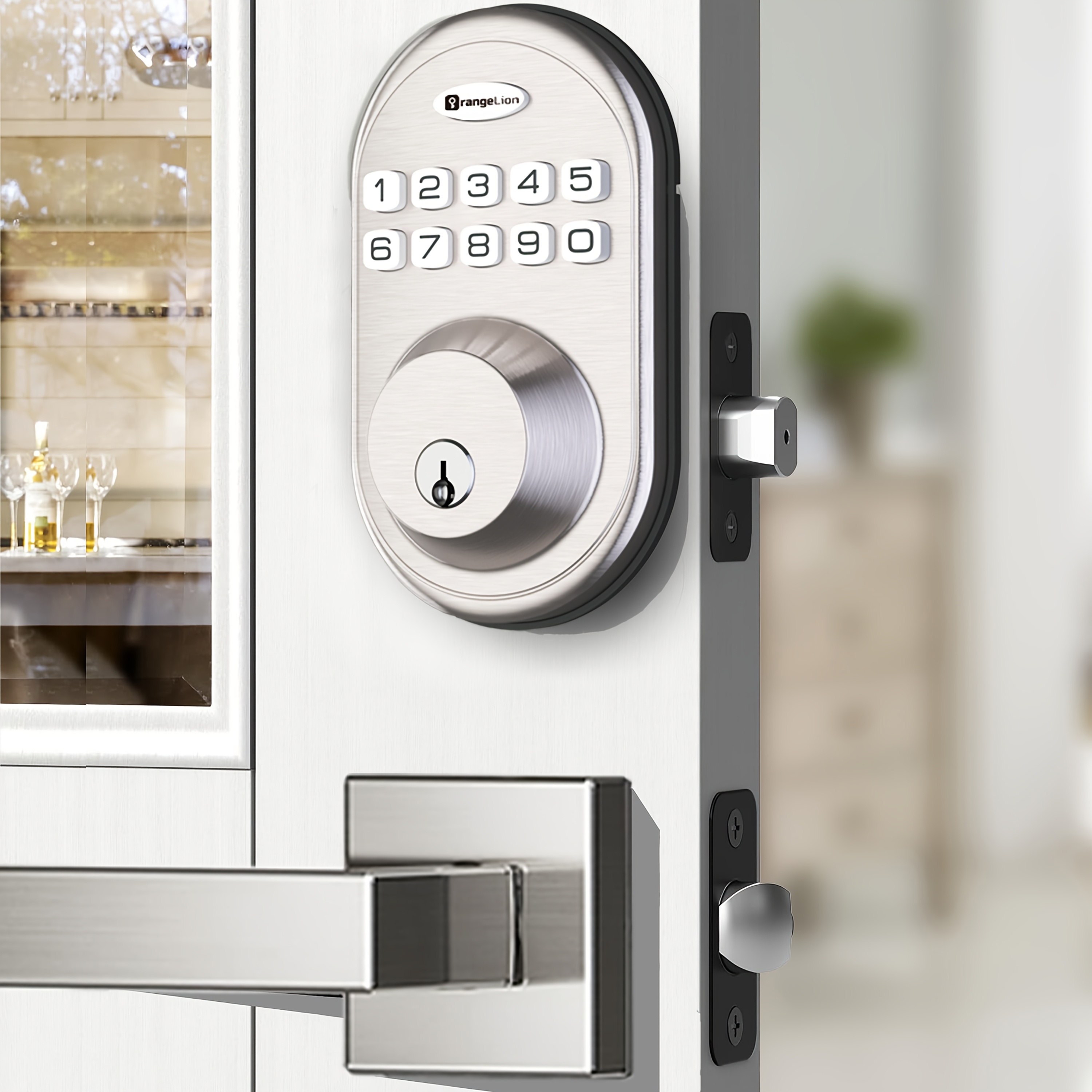 TEMU Heavy-duty Door Handles, Keypad Door Locks, Keyless Entry Locks, Automatic Door Locks With Handle Assemblies, Smart Door Locks, Smart Door Locks
