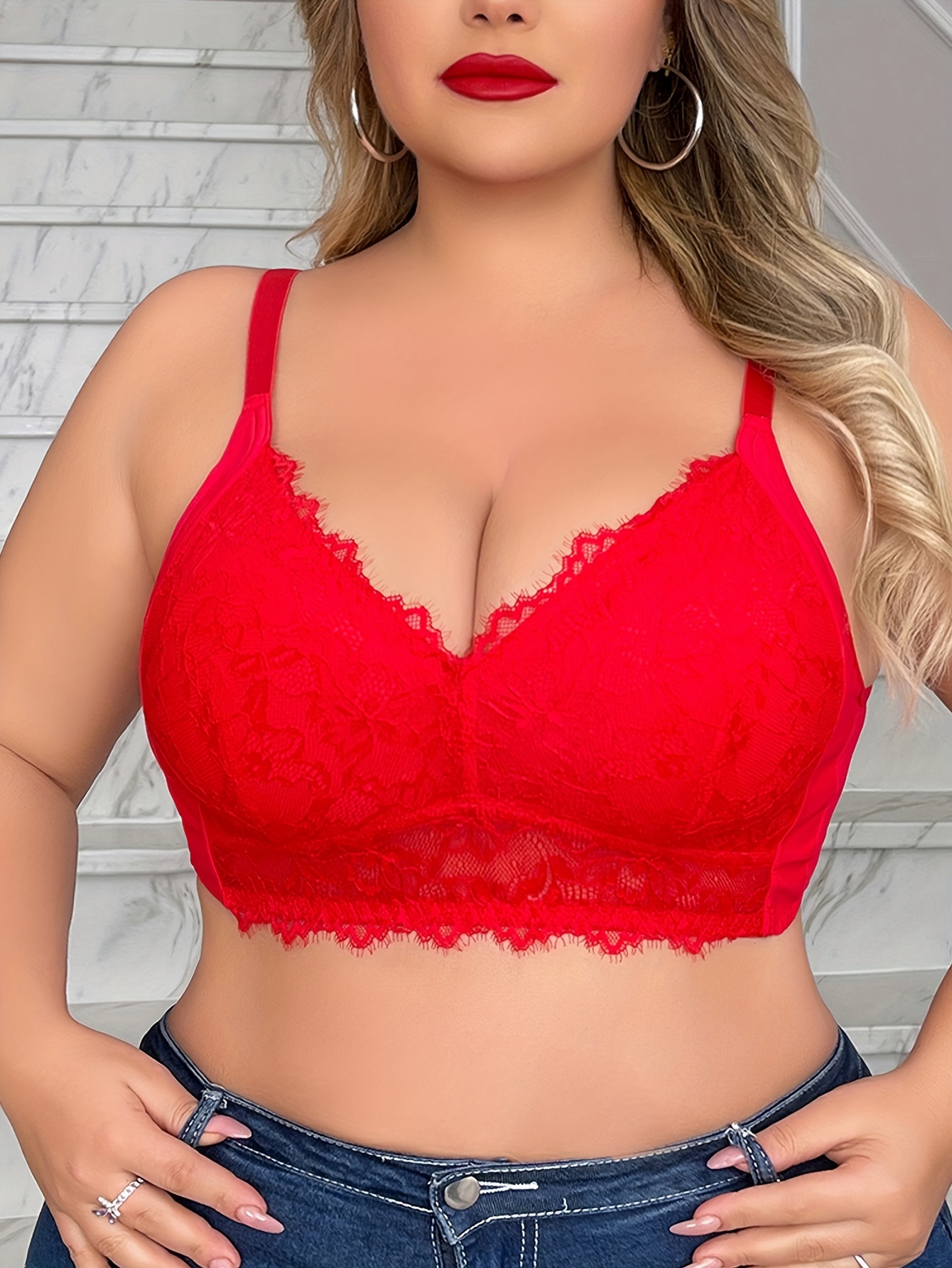 Sexy Push Up Bra Plus Size - Temu