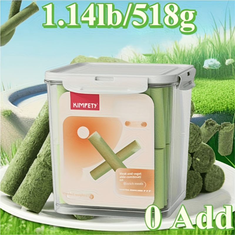 1 14lb 518g per bucket contains approximately 105 cat grass sticks freeze dried cat grass sticks for grinding teeth and cleaning cat snacks   and teeth grinding sticks Product details 2