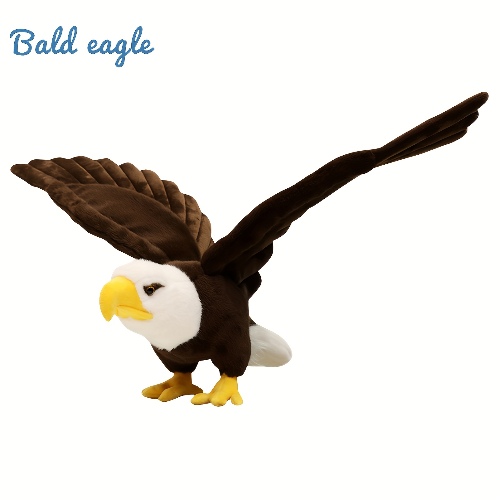 Image of Simulation Bald Eagle Plush Toys Kawaii Cartoon Stuffed Animal Plush Toys Soft Filling Fluffy Companion Doll Cute Room Decor Sofa Decor Holiday And Birthday Popular Gifts For