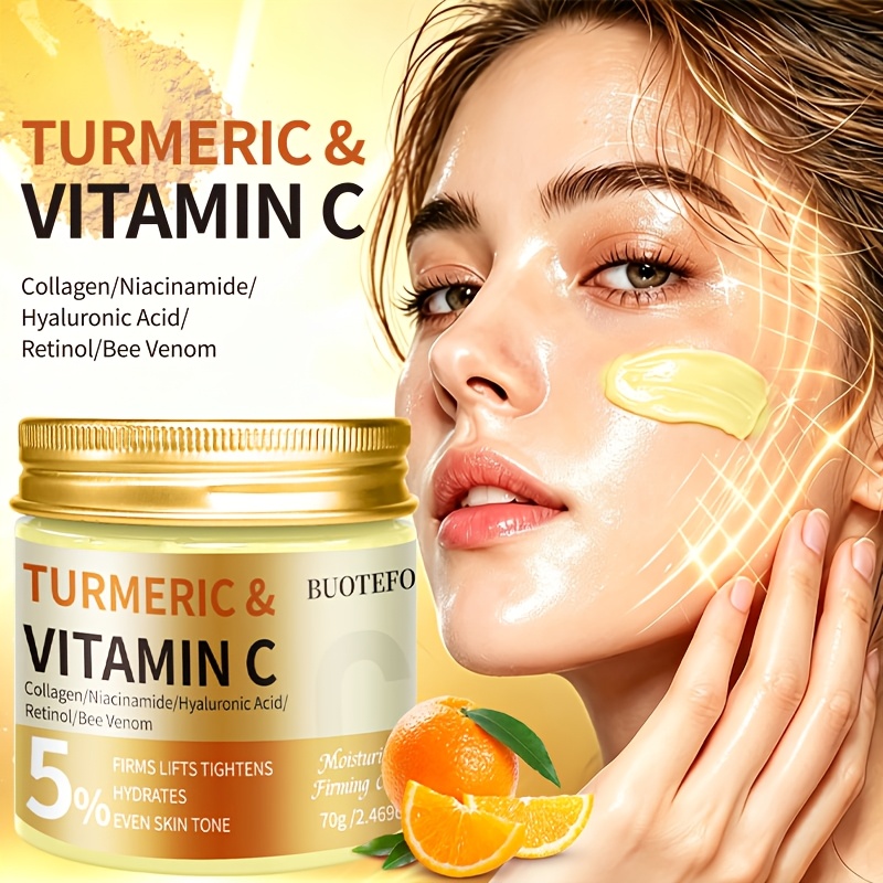 Turmeric and Vitamin C Facial Moisturizer for Deep Hydration