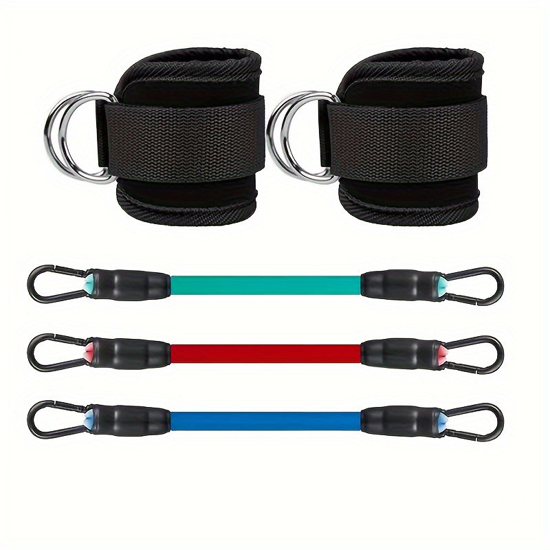 Image of Lingpeng Resistance Band Set For Leg And Hip Training - A Cuff Ankle Band For Exercise And Band For Enhancing Ankle And Gluteal Muscles