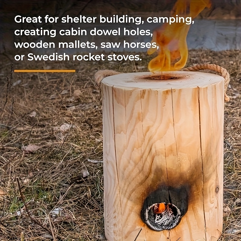 5pcs heavy duty hand drill bit set with drill all purpose metal drilling kit for tree wood board drilling outdoor survival   building hand kit for deep hole drilling compatible with Product details 6