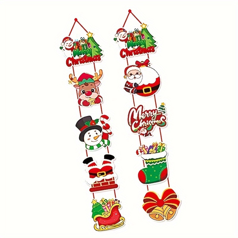 

Christmas Hanging Decorations Set, Decoration , Christmas New Hanging Ornaments, Snowman Party Supplies, Plastic, No Needed, Christmas