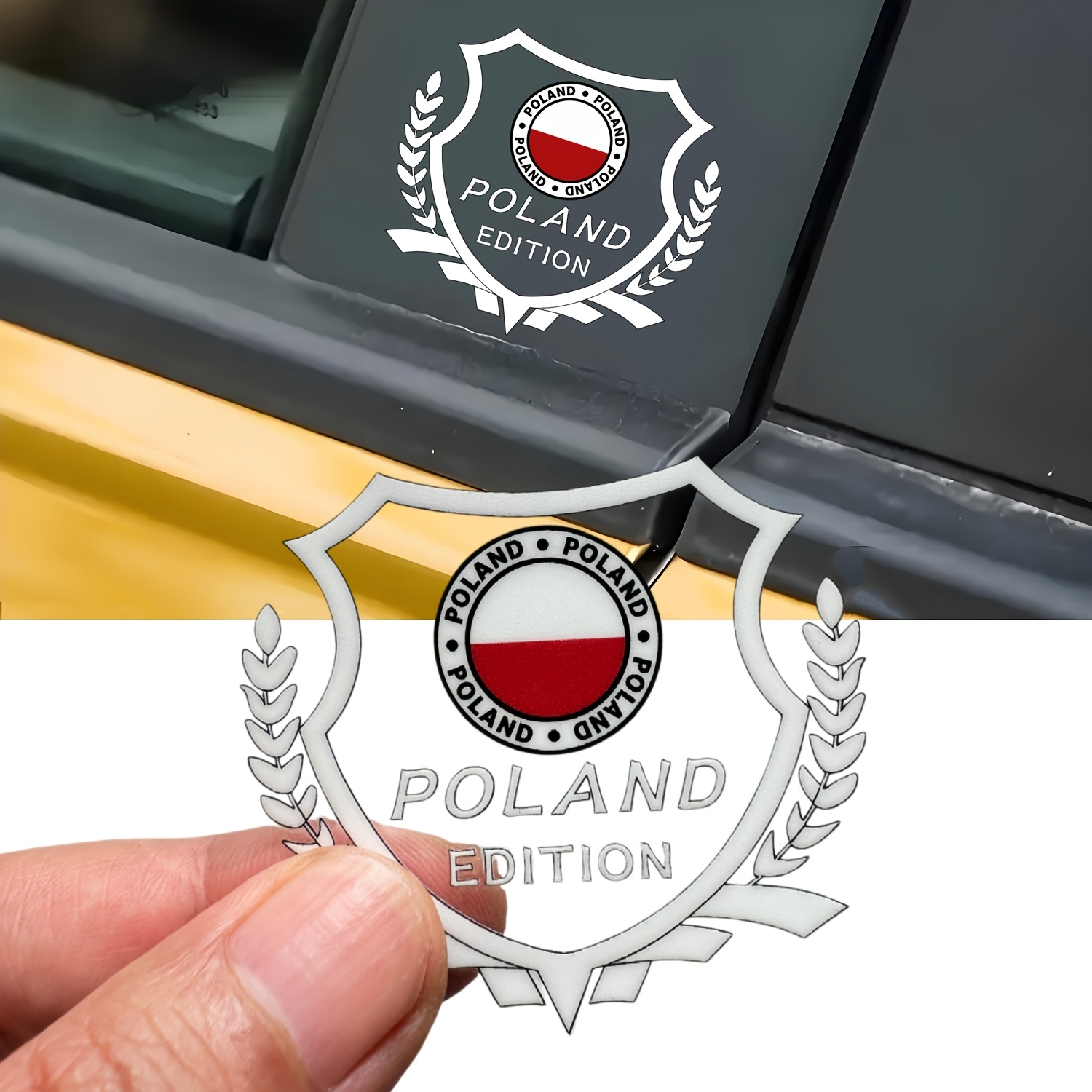 1piece Poland Edition Style Stickers Emblem Decals - Suitable For Cars, Trucks, Motorcycles, Laptops, Suitcases, Bumpers