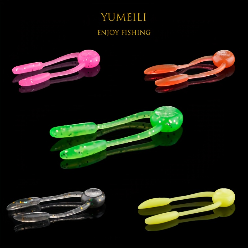 

Yumeili 20pcs Lures - Bionic Jigging & Fishing Baits, Tpe Material,, Mixed Colors