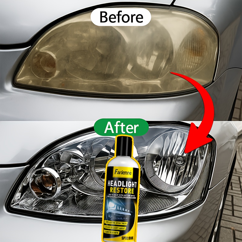 professional headlight restorer remove yellowing oxidation foggy car headlights lens polish abrasive material effective in enhancing car light brightness abrasive polish 0