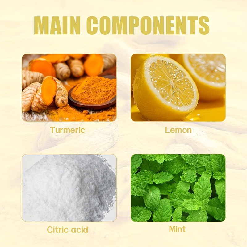 Turmeric Lemon Kojic Acid Soap 6pcs, Gentle Texture, Gently Care Skin, Natural Plant Essence, Earth Essence, Create Pure and Beautiful Soap, Without Added Burden, to Give Skin the Most Natural Moisture