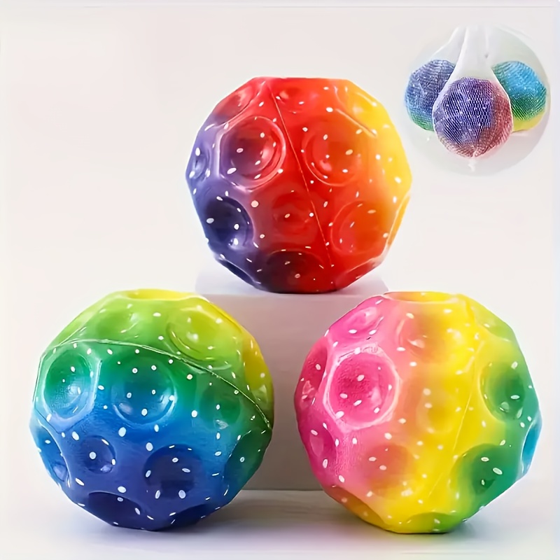 

Brightly Colored, High Bounce Space Balls - Perfect Gift For Kids Ages 3-6