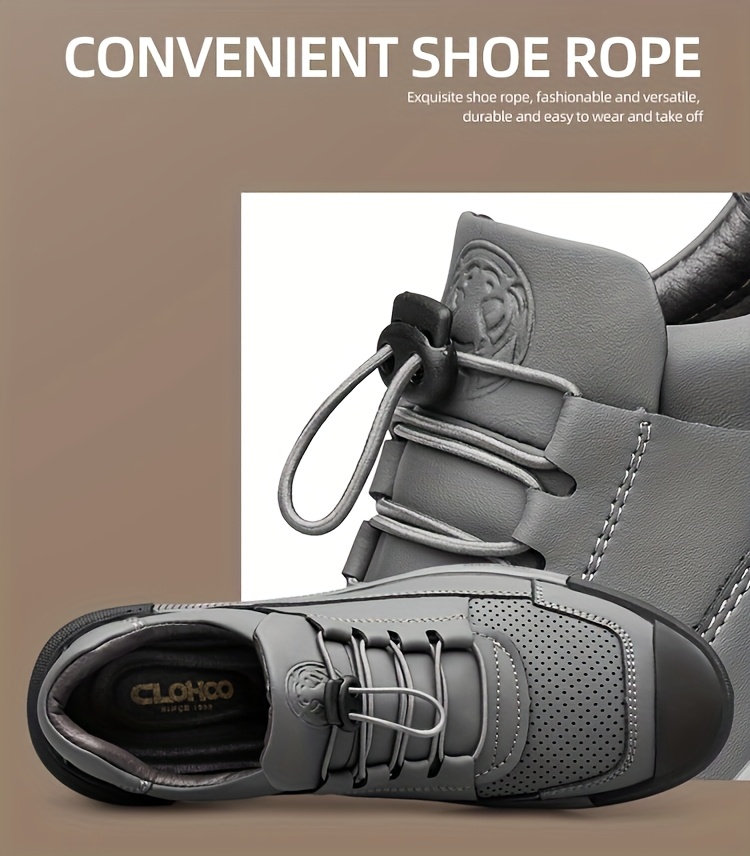 CLOHOO Brand Men'S Shoes with Rubber Soles, Stylish Sports Casual Shoes, Street-Style Skate Shoes, Popular New Breathable Soft-Soled Comfortable Men'S Shoes, Youth British Style Men'S Footwear