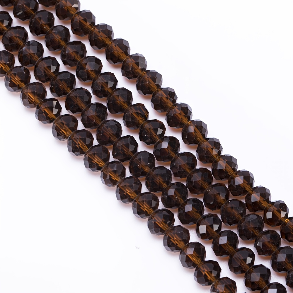 200 Amber Glass Beads for Jewelry Making