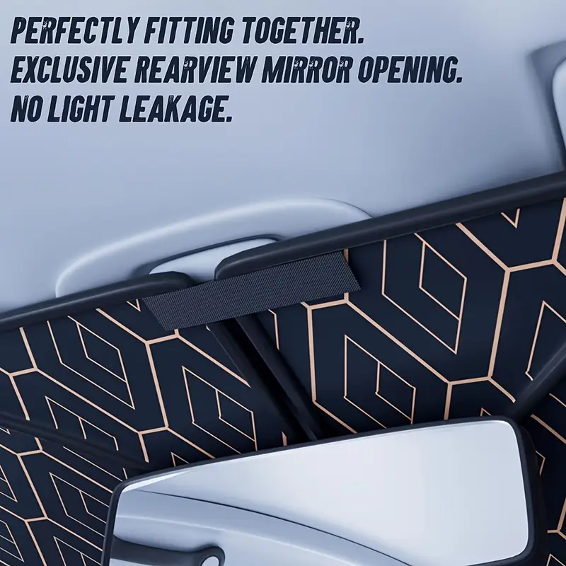 portable car windshield sun shade rhombus lattice 3 layer thickened titanium silvery coating uv sun protection extended edge no light leakage design car interior from uv damage fits most vehicles summer supplies Product details 7