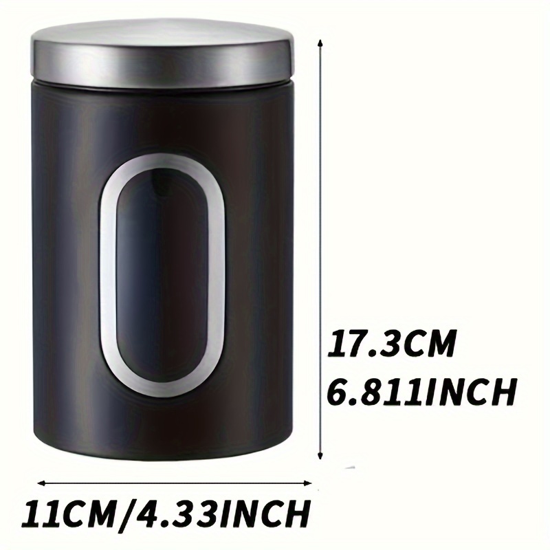 1pc Black Sealed Jar