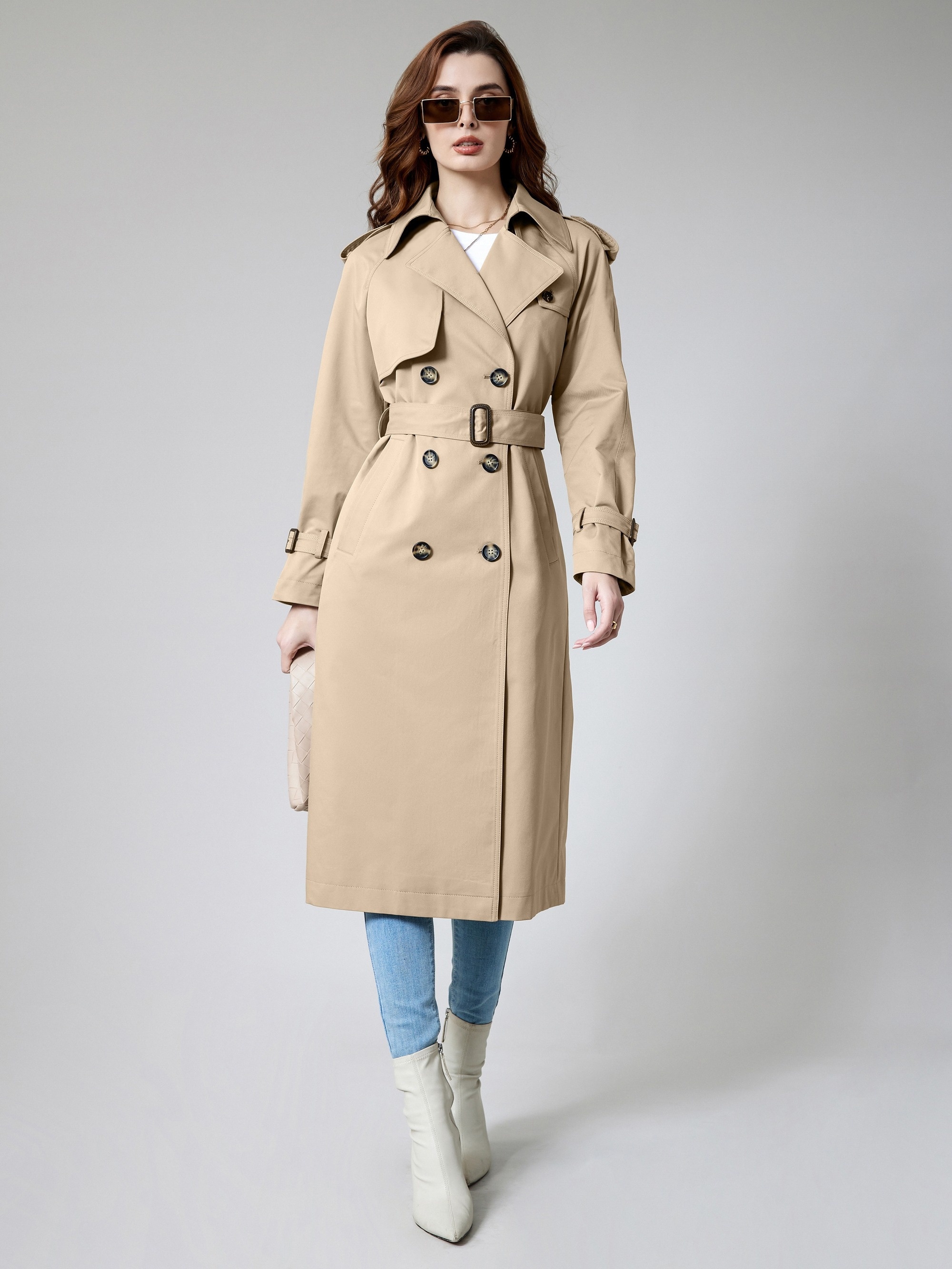 Trench Giacca Lunga Beige Uomo Nero Giardini Uomo Redbridge Uomo
