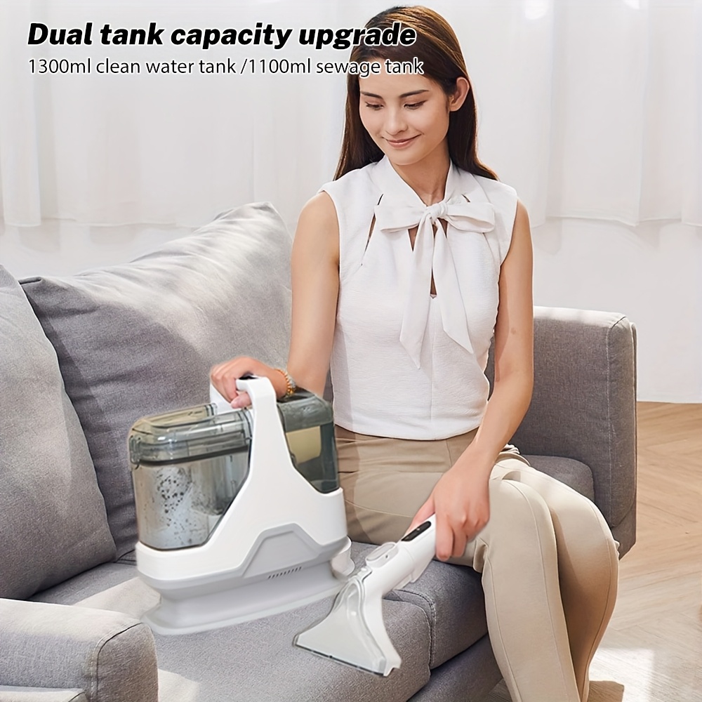 450W Powerful Carpet Cleaner, Multifunctional   ST-4600 European Plug, Suitable for Sofa, Curtain, Carpet Cleaning, Super Strong Dirt Removal, Essential for Home, Clean Environment for Family