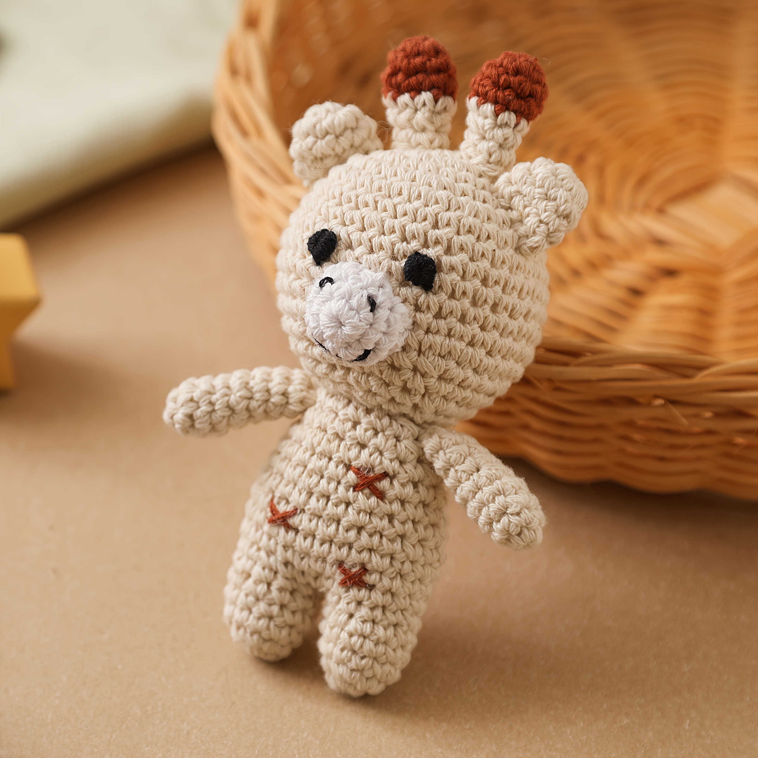 Handmade Baby Rattles, Soft Knitted Toys