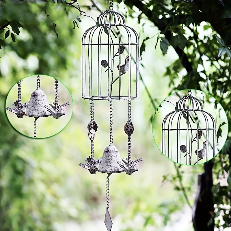 Tall Vintage Hanging Bird Cage (SOLD) - Antique Church Furnishings