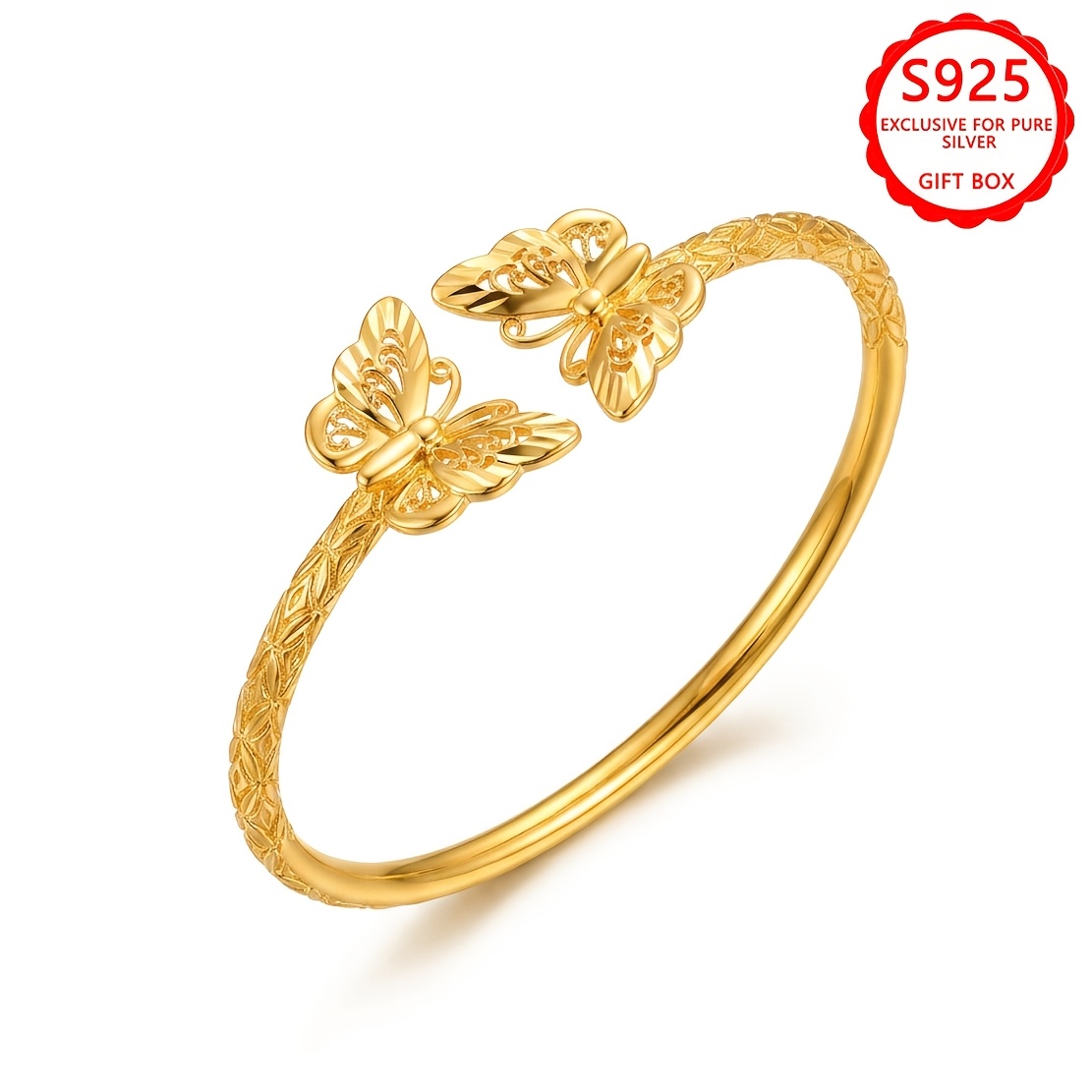 Image of 925 Silver High-end Bracelet With Luxurious Temperament And Retro Carved Opening Bracelet Suitable For And To . As A Holiday Or Christmas Gift To Girlfriend Or Wife