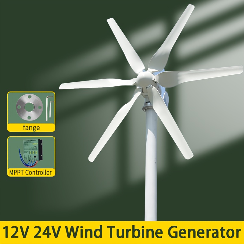 1000W vetrnica 12V 24V vetrna turbina generator z MPPT regulatorjem 6 lopatic Kompletni sistem za napajanje Električni generator Brezplačna