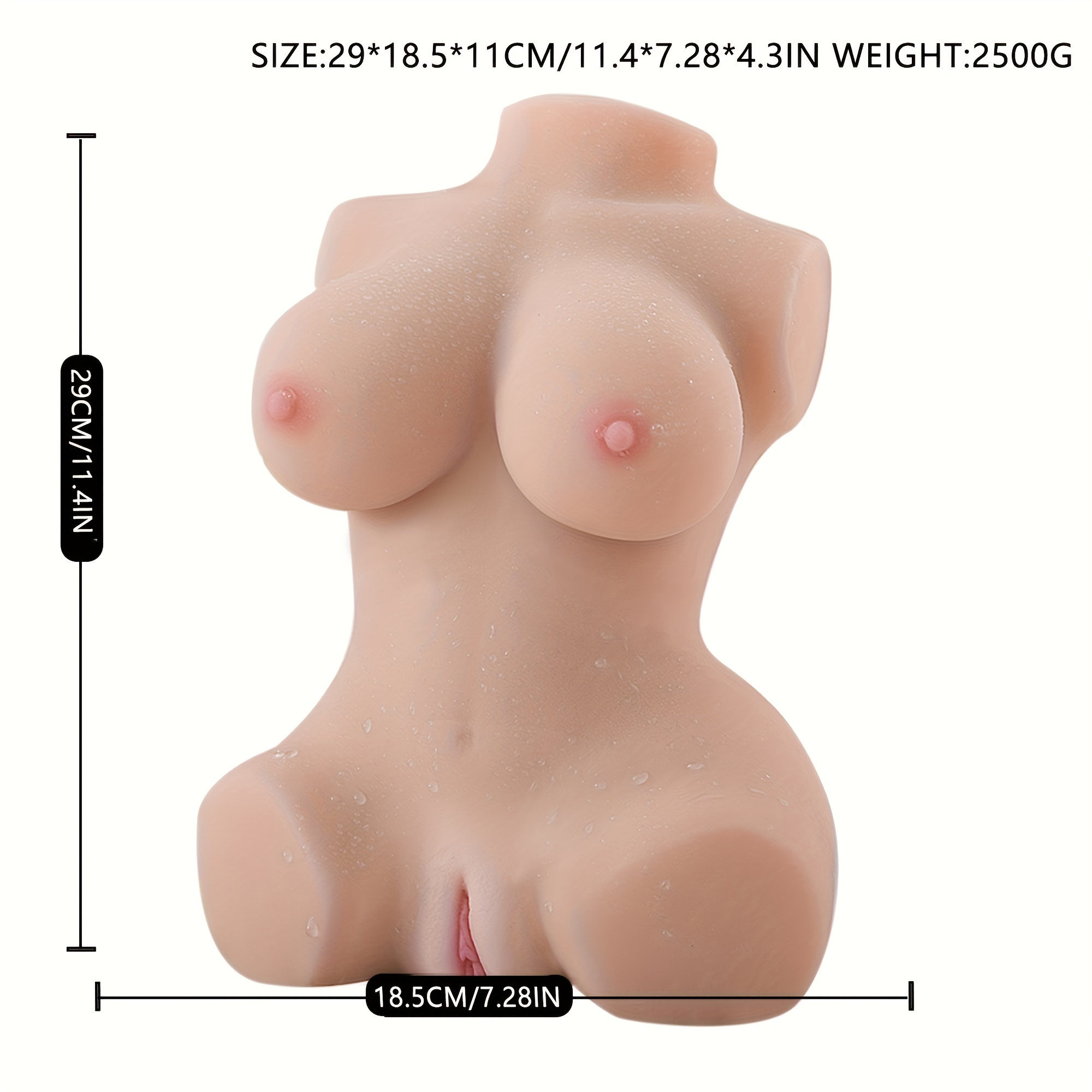 5.5LB Sex Doll Sex Toys for Men, Large Male Masturbator Pocket Pussy Adult Male Sex Toys Dolls with Super Soft Boobs, 3D Textured Vaginal and Anal Tunnel Adult Sex Toy & Games