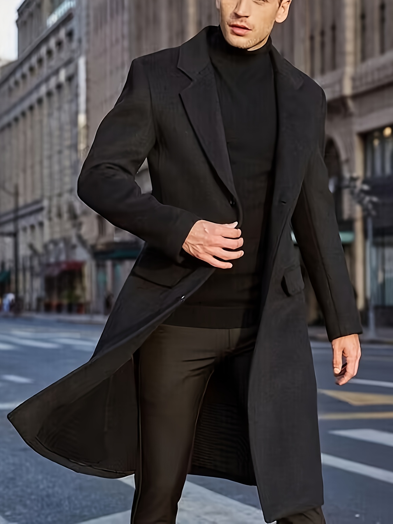 Wollmantel LÃ¤nge Jacke Herren Winter Dicke Warme Winterjacke