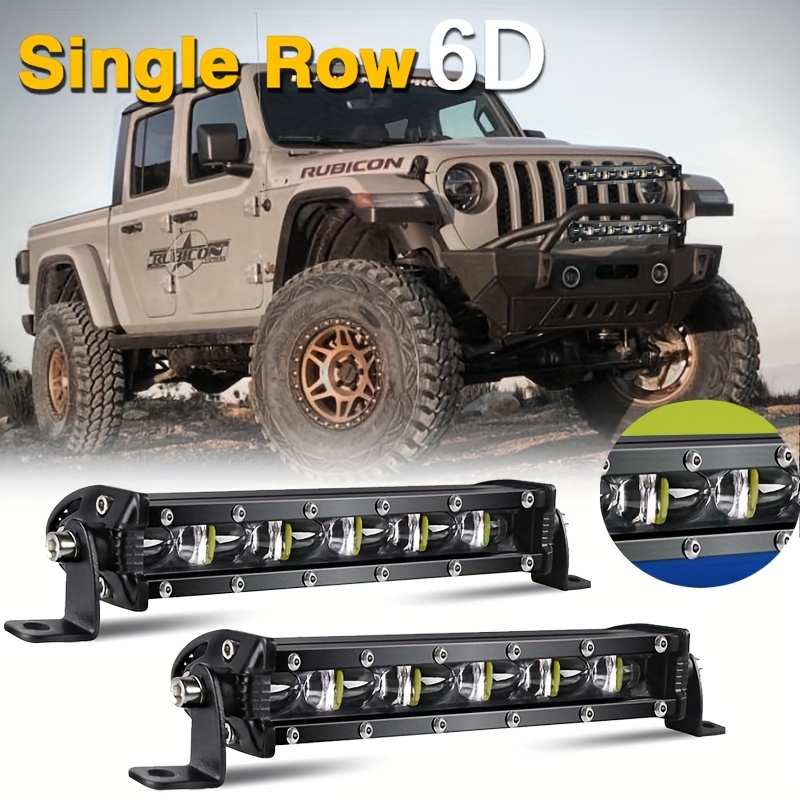 TEMU Set Of 2 8-inch Led Work Lights, 225w, Producing 13800 Of Brightness. Led Work Lights Provide Day And Night, Serving As Auxiliary Lighting For Vehicles Such As Cars, Off-road Pickups, Suvs,