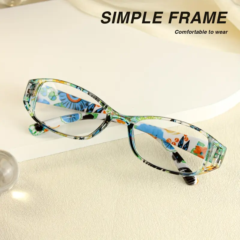 8pcs womens floral reading glasses with anti glare blue light blocking lenses 1 0 to 4 0 magnification multi floral patterns purple teal for computer phone books use ideal gift for book lovers professionals sturdy eyewear multipack protection stylish optical wear vision support Product details 4