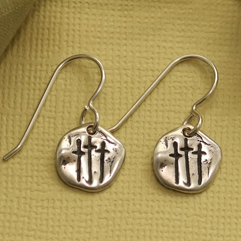 Women's Handmade Cross Earrings, Faith Accessories