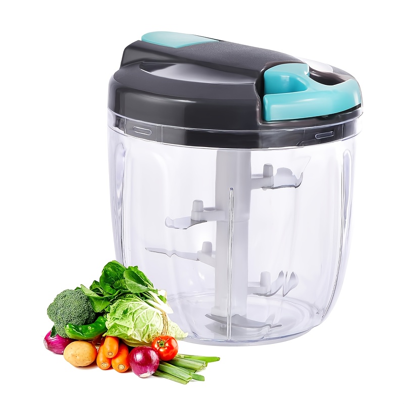 TEMU Dotocook Manual Vegetable Chopper, Food Processor, Kitchen Garlic Press, Garlic Crusher, Multi-functional Household Manual Garlic Chopper And
