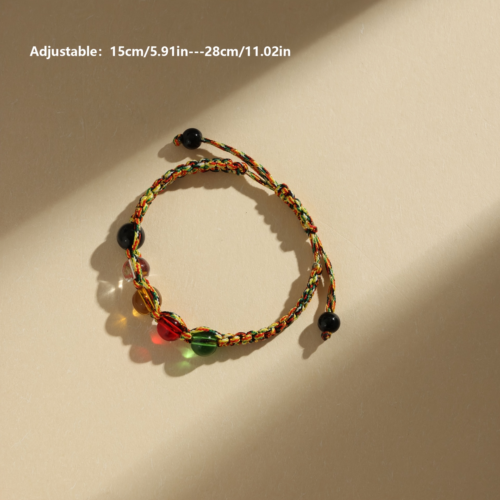 Colorful Rope Bracelet with Element Beads for Zodiac Year