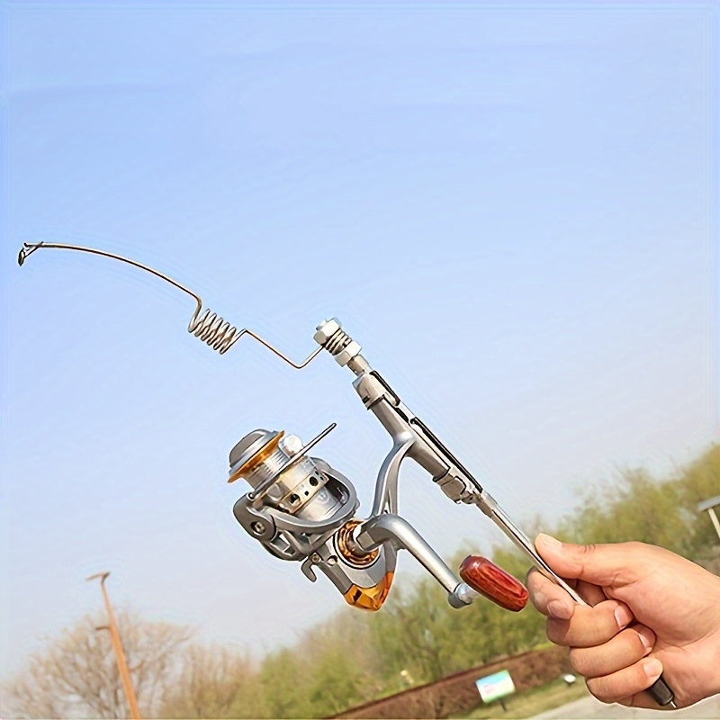 TEMU 32cm Portable Metal Reel Set Sea Rod Rod Set 5000g