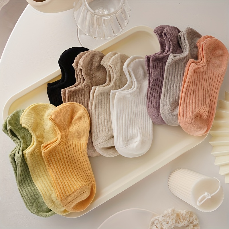 

10 Pairs/20 Pairs Of Socks Women's Short Socks Autumn Thin Shallow Mouth Low Help Spring And Summer Fashion Boat Socks