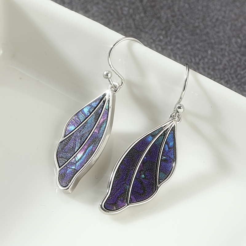 TEMU Pendientes largos de con de simulación de resina hechos a , para mujer, joyería para , fiestas, banquetes, vacaciones, pendientes de moda para