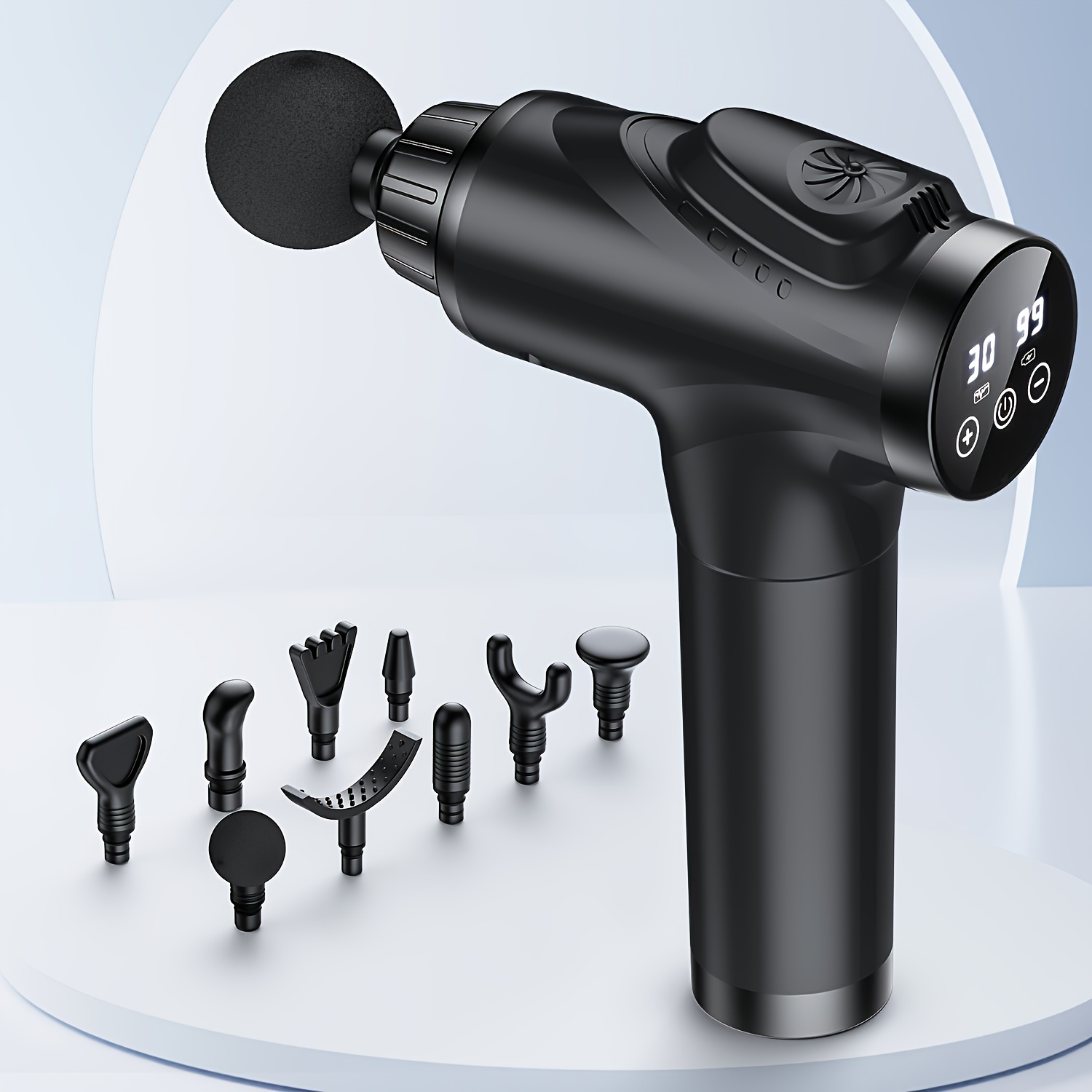 athlete massage gun deep tissue muscle massager back neck shoulder massage gun handheld massager with 30   portable electric muscle massager 2500mah battery 9 heads mothers day gift office gift for   colleagues
