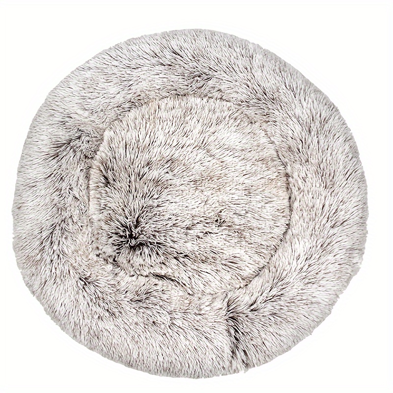 E-shop Weiches Farbverlauf Plüsch Donut Hundebett Tiefschlaf Geeignet für Kleine, Mittelgroße und Große Hunde (Gewichtsabdeckung 5Kg~25Kg)