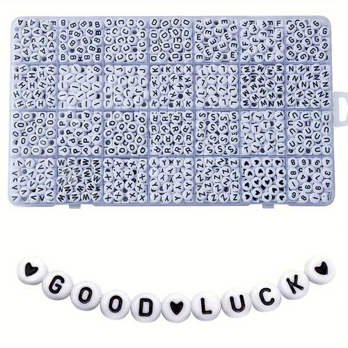 1200pcs bohemian alphabet beads suitable for jewelry making 4x7mm acrylic letter beads with oil drip a lowercase letters in 28 compartment box white colored for bracelet crafting diy crafts
