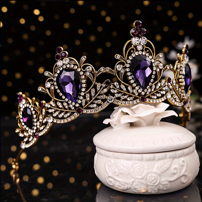 Rhinestone Crystal Bridal Forehead Crown Wedding Hair Accessory