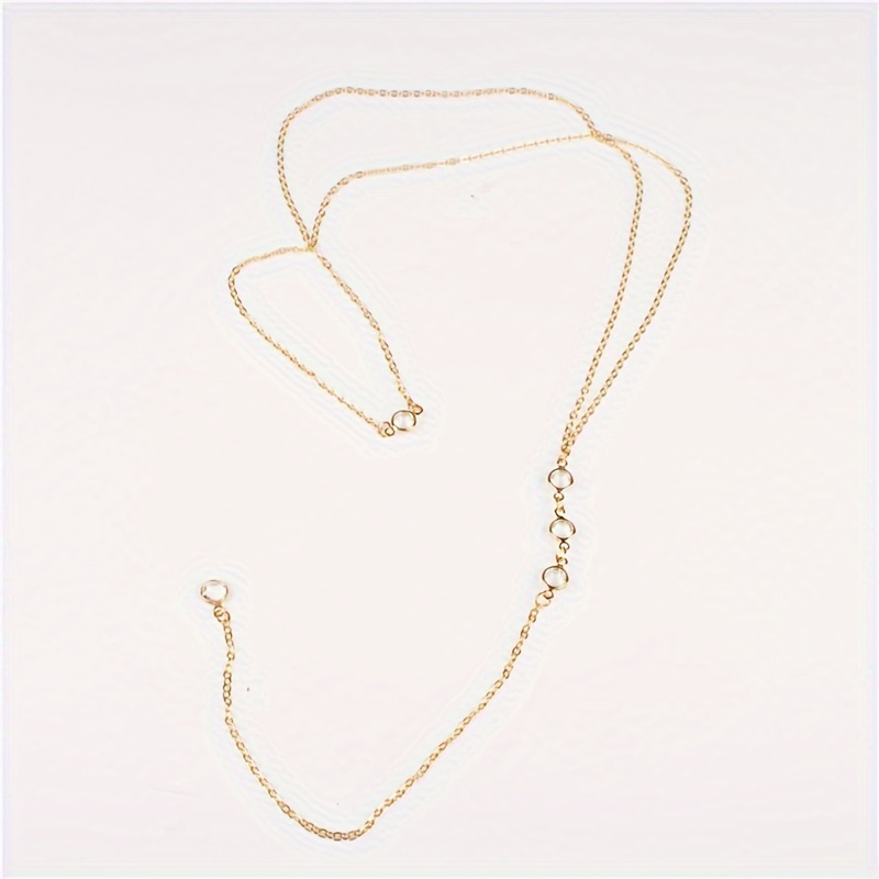 Rhinestone Back Necklace for Backless Dresses