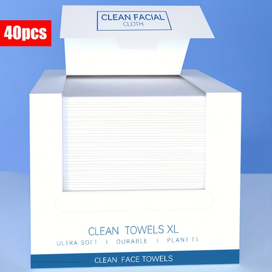 

Of Thickened Disposable Facial Towels, 40count/box, 26*30cm Large Size, Towel, Removal Towel