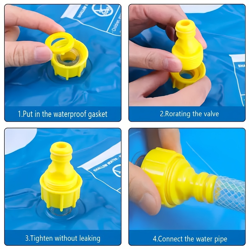 juguete de lujo extra   para exteriores de 100 cm/39.37 pulgadas - piscina portátil con rociador de agua, tapete de aprendizaje de  , diseño de    ,   de material de pvc,   para césped, área de juego   | diseño de     | pvc   5