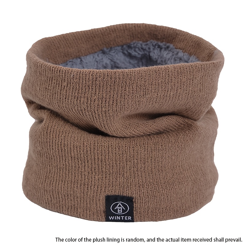 TEMU 1/2pcs Elegant Scarf Suitable For Men And Women With A Plush Lining For Warmth And Elasticity Suitable For Outdoor Activities Leisure And Formal