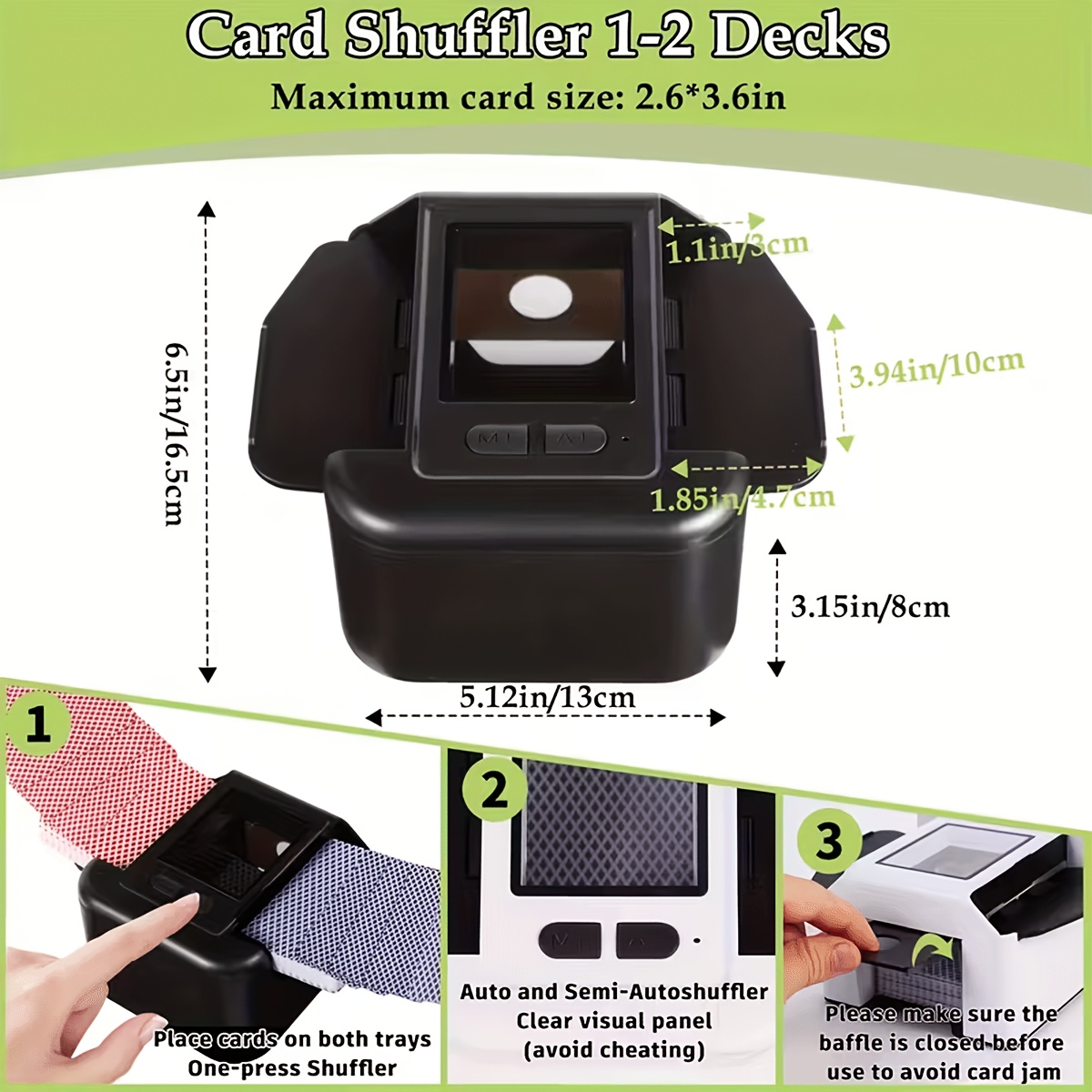 automatic card shuffler dual rechargeable 1 2 deck - Temu Mauritius